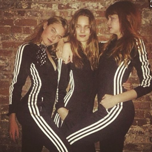 Girls in adidas bodysuits