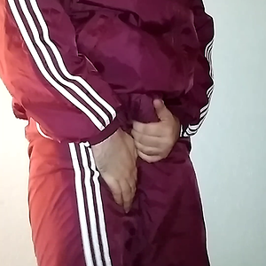 My husband climaxing in adidas