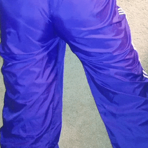 Super swishy purple adidas outfit