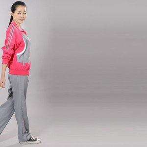 2012 Adidas tracksuit womens pink grey side walk