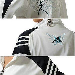 2012 Adidas tracksuit womens white art