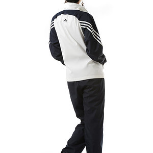 2012 Adidas tracksuit womens white black back pockets