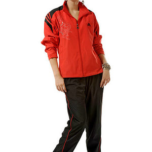 2012 Adidas tracksuit womens red front