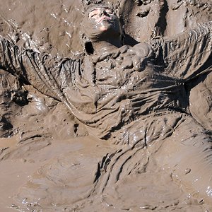 Lady in adidas jumpsuit