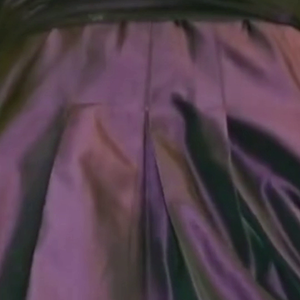 My lady f.u.c.k.ing me while in swishy nylon taffeta shiny dress