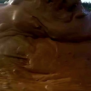 Muddy in an adidas nylon tracksuit