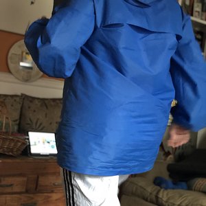 vintage k-way pullover and adidas track pants