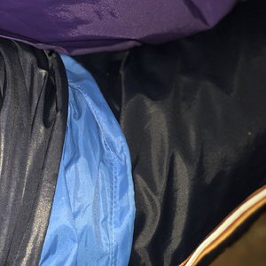 cuddling in layers of nylon