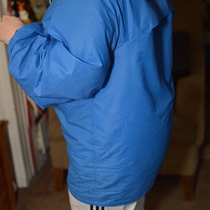 Vintage K-way pullover and white adidas pants