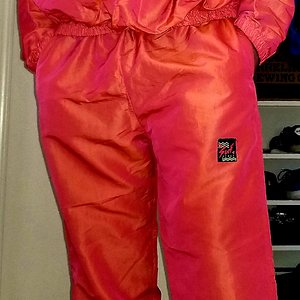 Iridescent orange pink