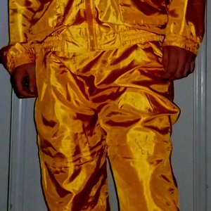 My reflective gold suit