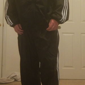Oversized 3X adidas swishy suit