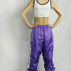 Vintage windbreaker pants  Vintage training pants  Oldschool sport pants  Etirel pants  Purple pants  80s sports pants Ropa deportiva para hombre NU6M