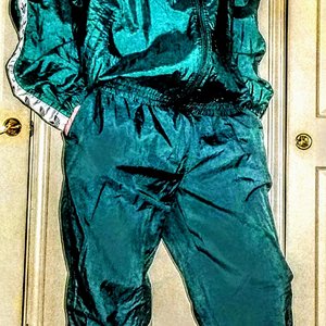 Shiny metallic green