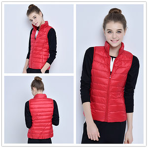 Red gilet girl