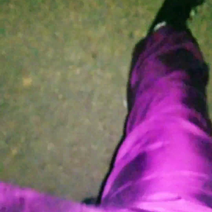 Silk tracksuit in public