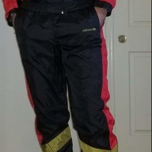 My slick adidas nylon suit