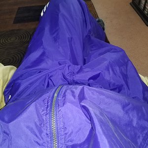 Purple swishy adidas