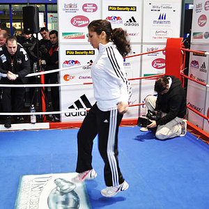 Adidas black pants white top training