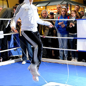 Adidas black pants white top boxing | Shiny Sports