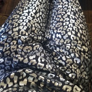 My new chrome Leopard print nylon suit