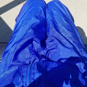 In public in my 80s shellsuit. Nice sunny day