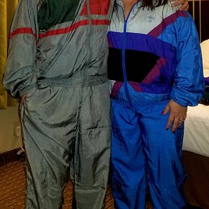 Date night in our shellsuits