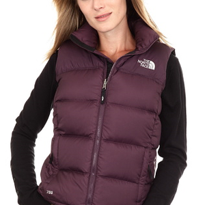 Purple NF nuptse gilet