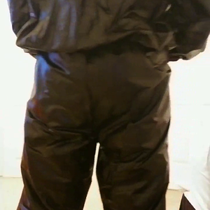 Trying on my oversized sauna suit