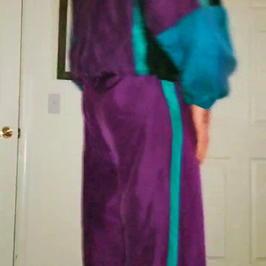 My silk windbreaker suit with nylon lining video