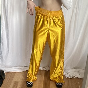 Silky snap pants