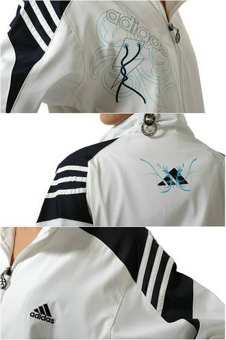2012 Adidas tracksuit womens white art