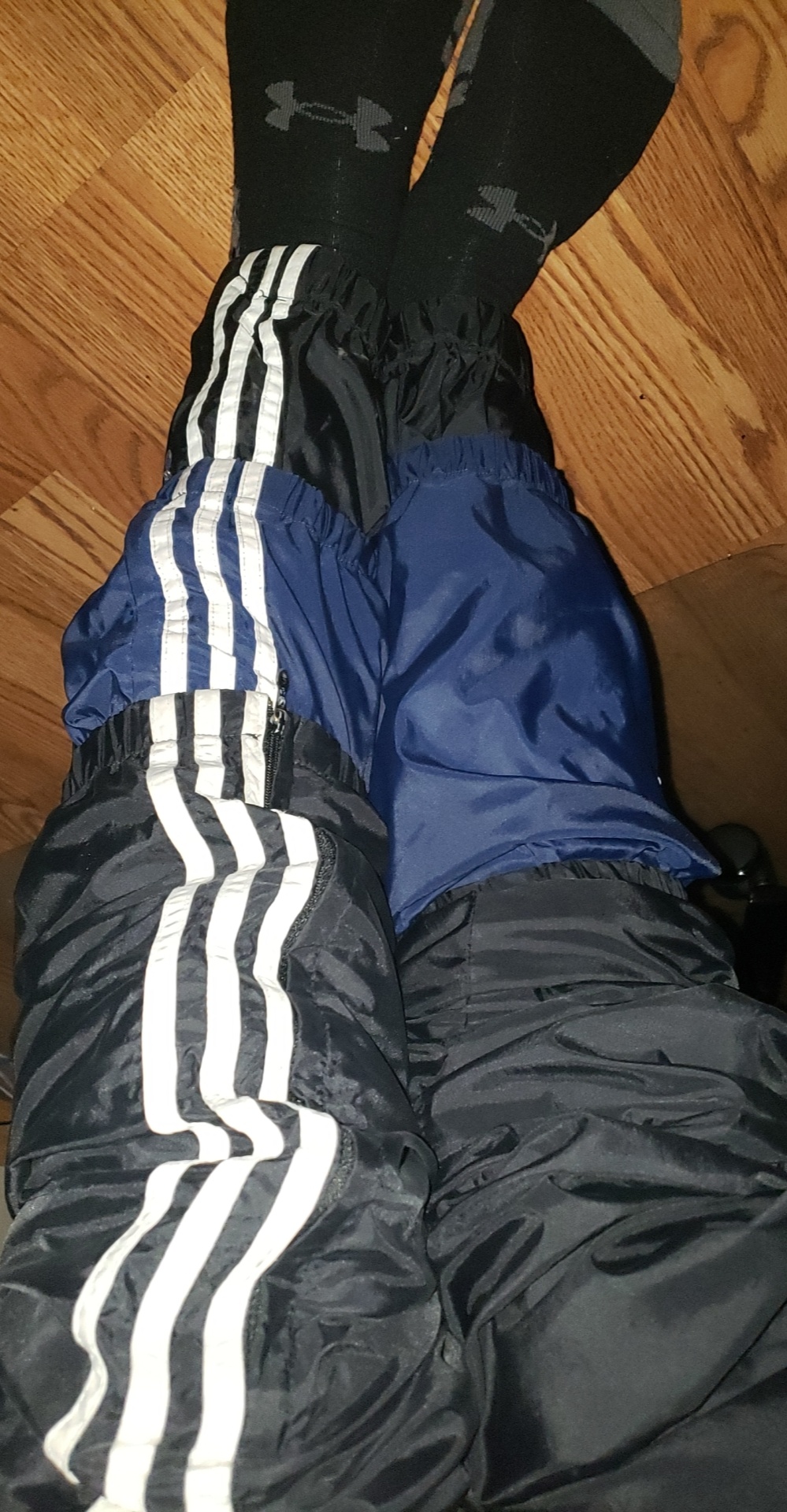 3 layers of 3-stripes pants