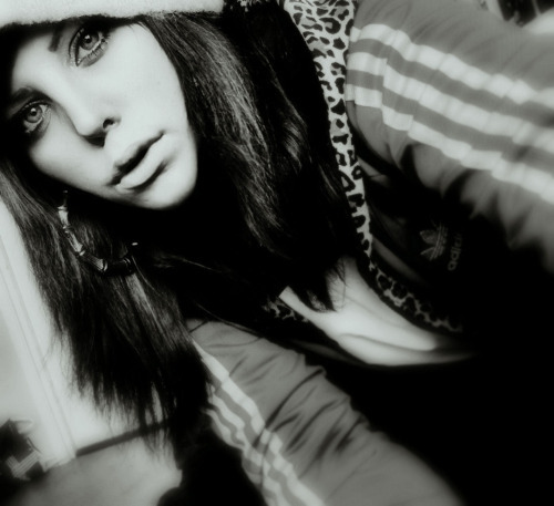 adidas black And white brunette chill cute 167954