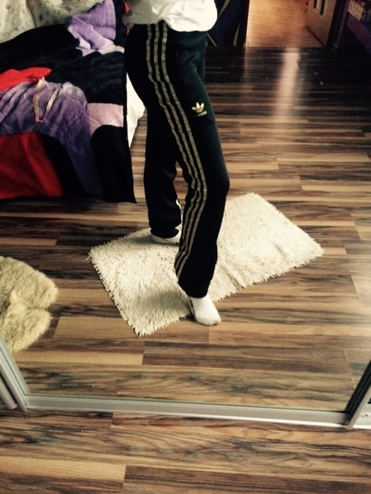 Adidas black/gold pants