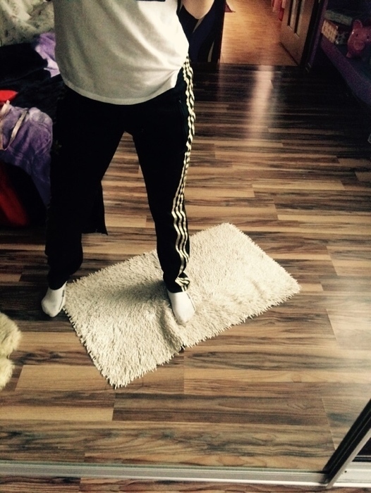 Adidas black/gold pants