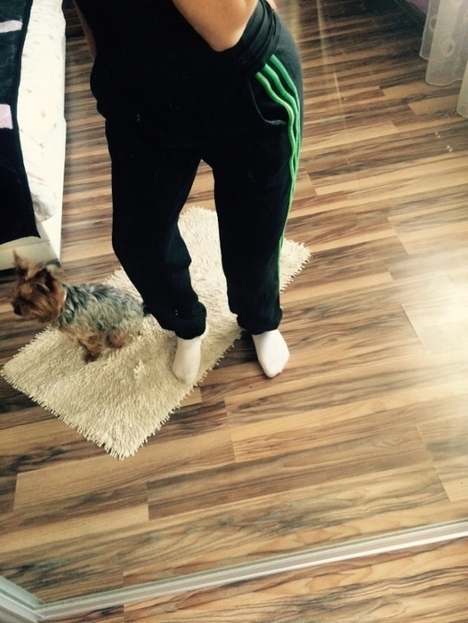 Adidas black/green pants