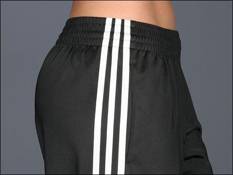 Adidas black pants close-up