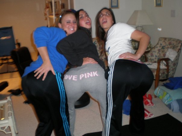 Adidas black pants friends have fun
