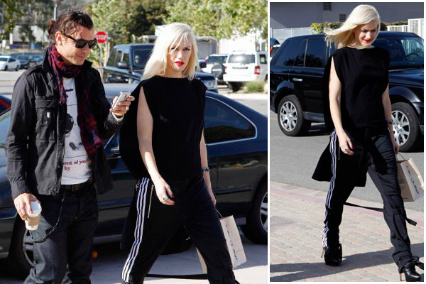 Adidas black pants Gwen Stefani