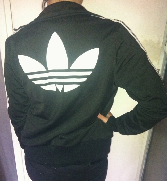 Adidas black/white jacket