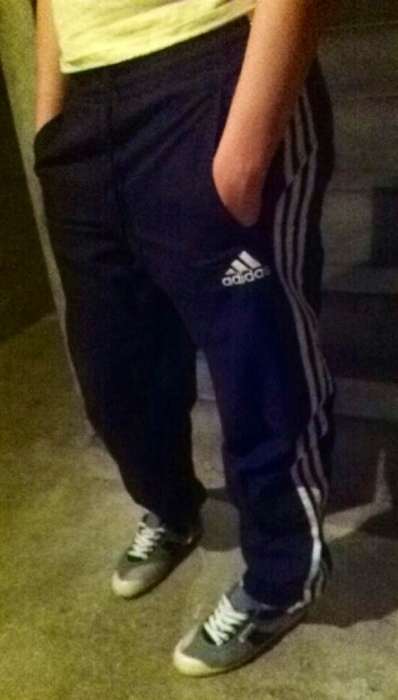 Adidas black/white pants
