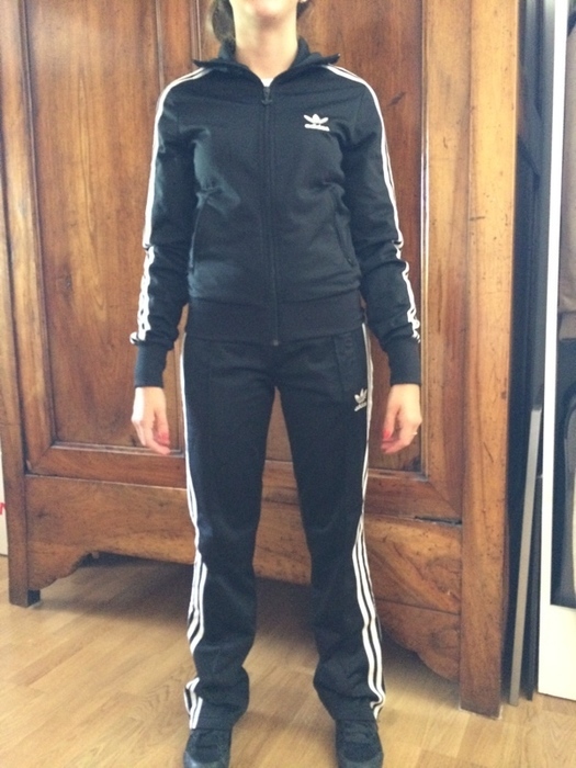 Adidas black/white suit