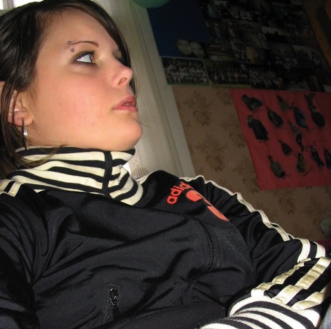 Adidas black womens jacket side look