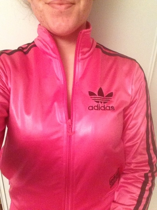 Adidas Chile pink jacket