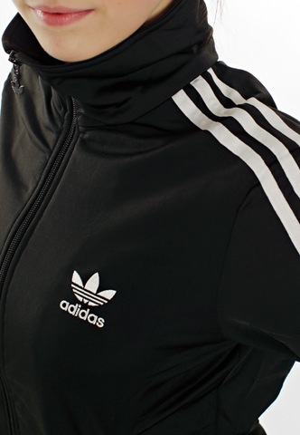 Adidas firebird blackwhite girltrackjacket front lg