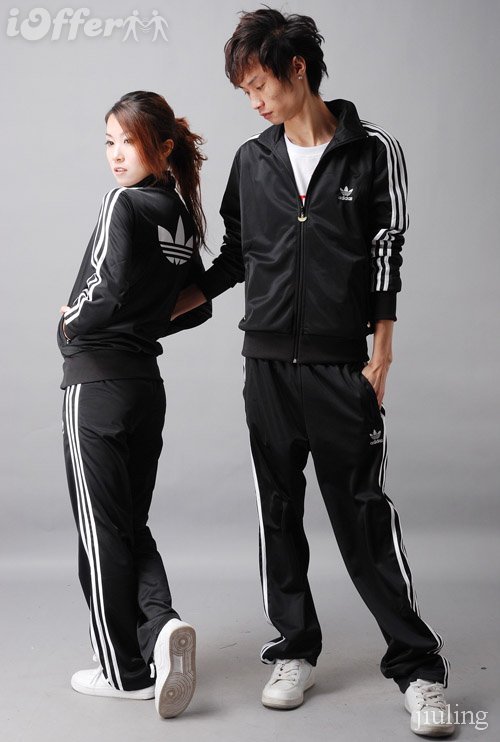 adidas firebird tracksuits Big logo Men lady tracksuit ce388