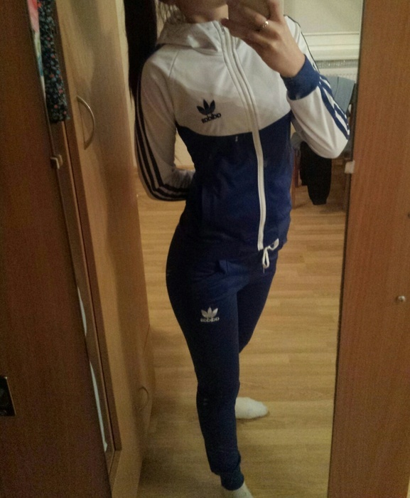 Adidas girl blue/white