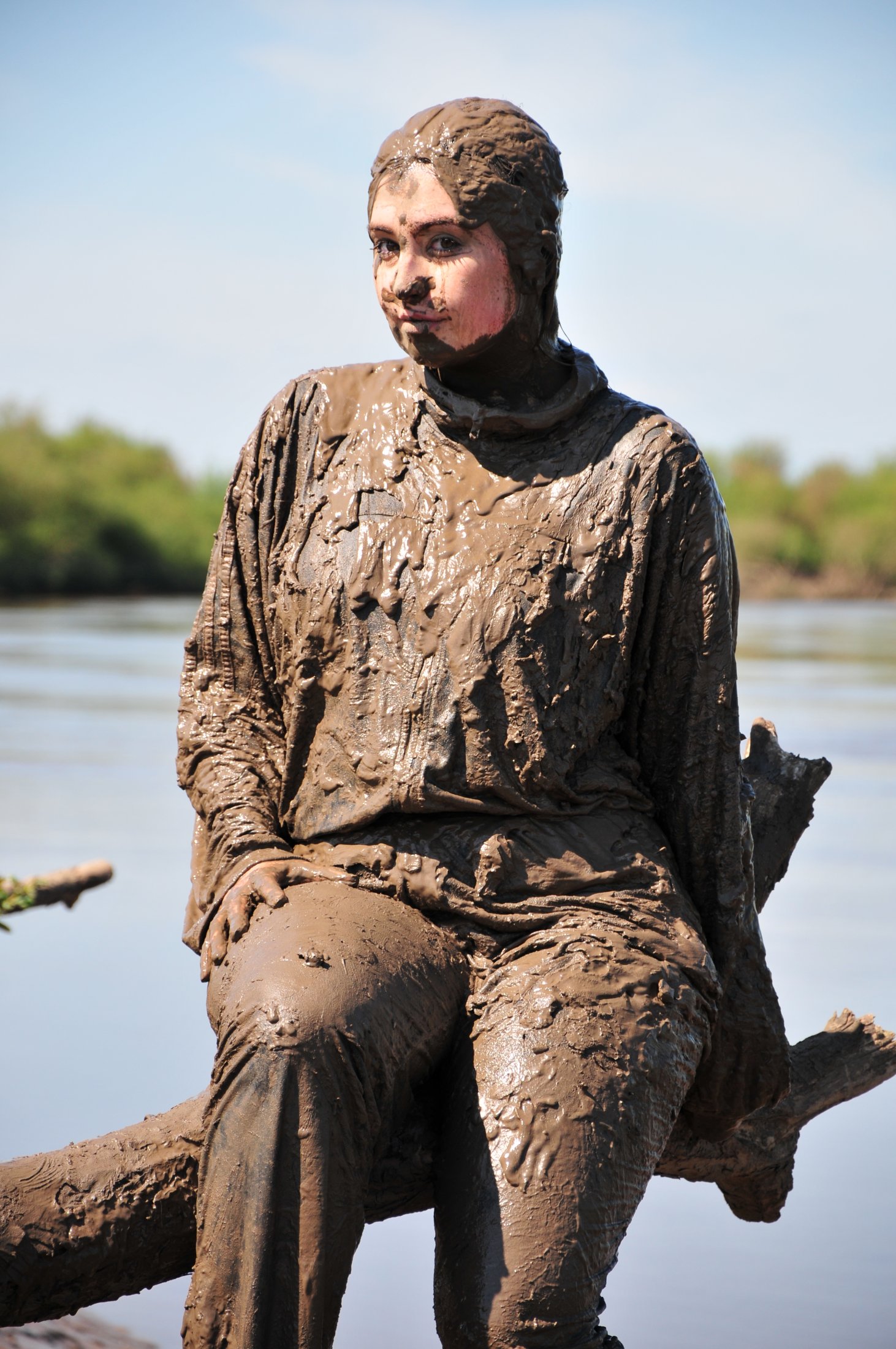 Adidas jumpsuit in mud