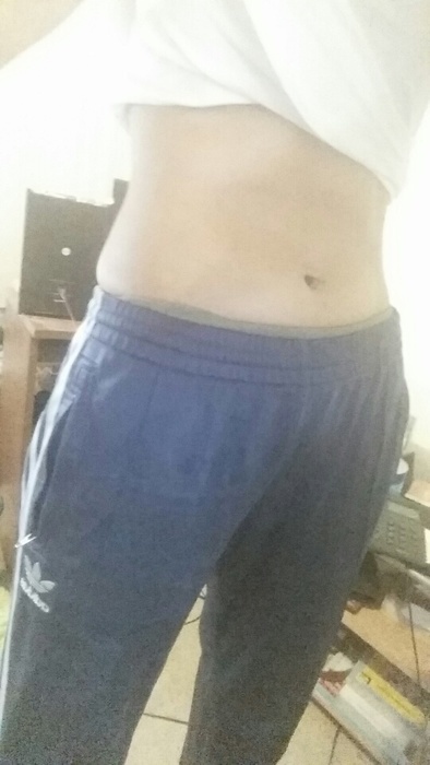 Adidas navy/white pants